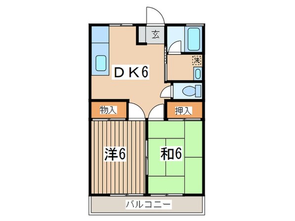 メゾン石橋の物件間取画像